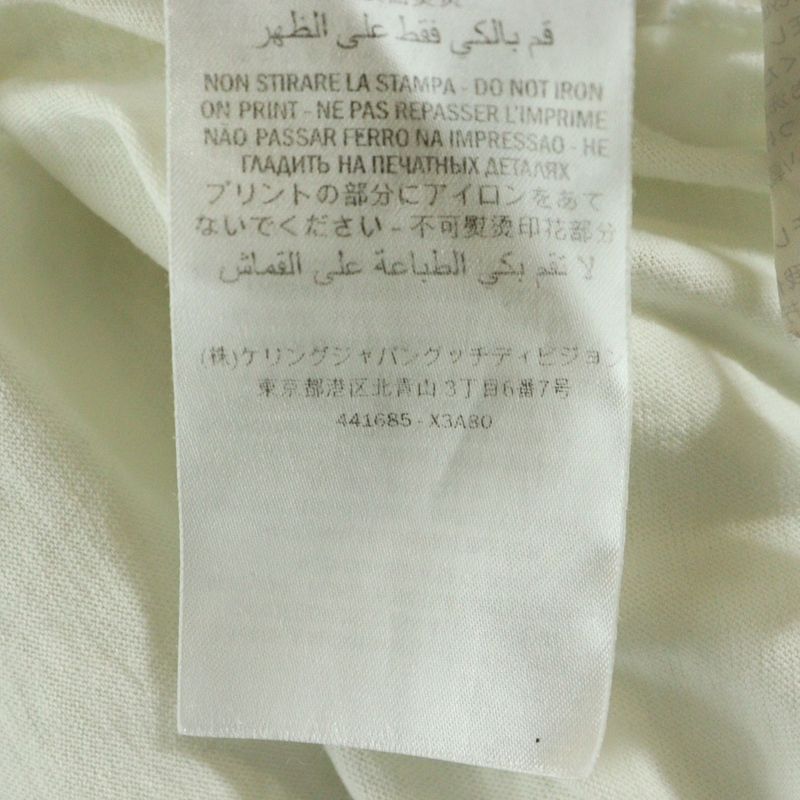 Gucci 18SS Tonal Brand Logo Tee 441685 Front Logo Print Crew Neck Short Sleeve