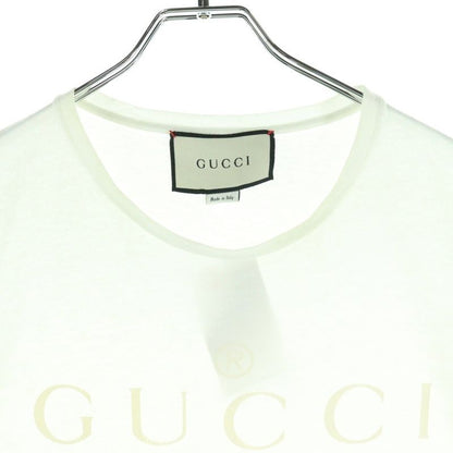 Gucci 18SS Tonal Brand Logo Tee 441685 Front Logo Print Crew Neck Short Sleeve