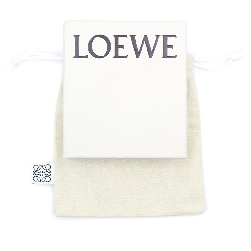 Loewe Fragment Case Anagram Card Case Business Card Holder Leather Light Green