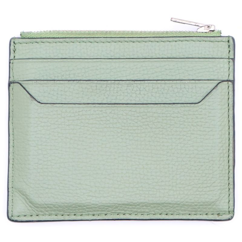 Loewe Fragment Case Anagram Card Case Business Card Holder Leather Light Green