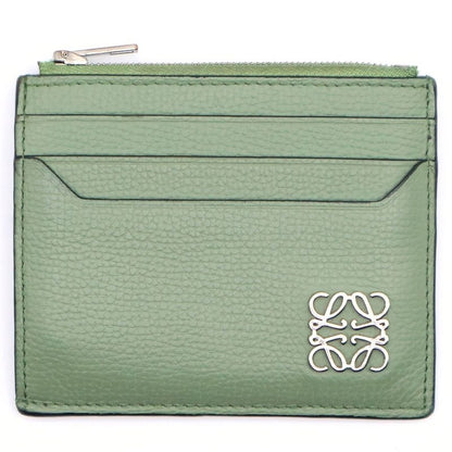 Loewe Fragment Case Anagram Card Case Business Card Holder Leather Light Green