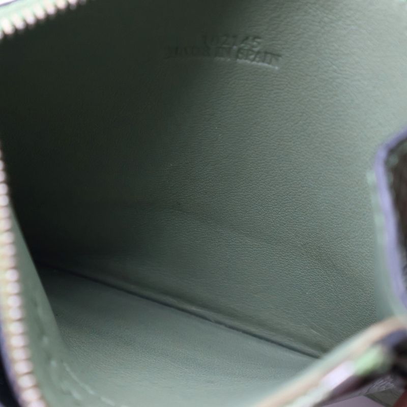 Loewe Fragment Case Anagram Card Case Business Card Holder Leather Light Green