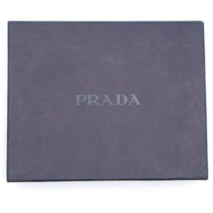 Prada Trifold Wallet Compact Wallet With Card Case Black Nylon And Leather M170