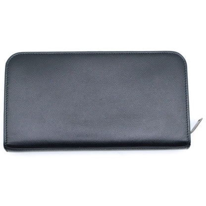 Saint Laurent Paris Studded Long Wallet Long Wallet Card Case Leather Black