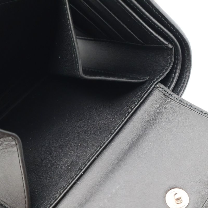 Loewe Anagram Bi-fold Wallet With Card Case Black Leather