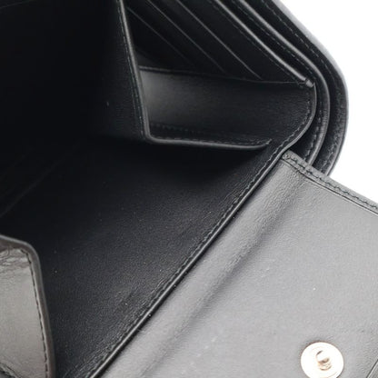 Loewe Anagram Bi-fold Wallet With Card Case Black Leather