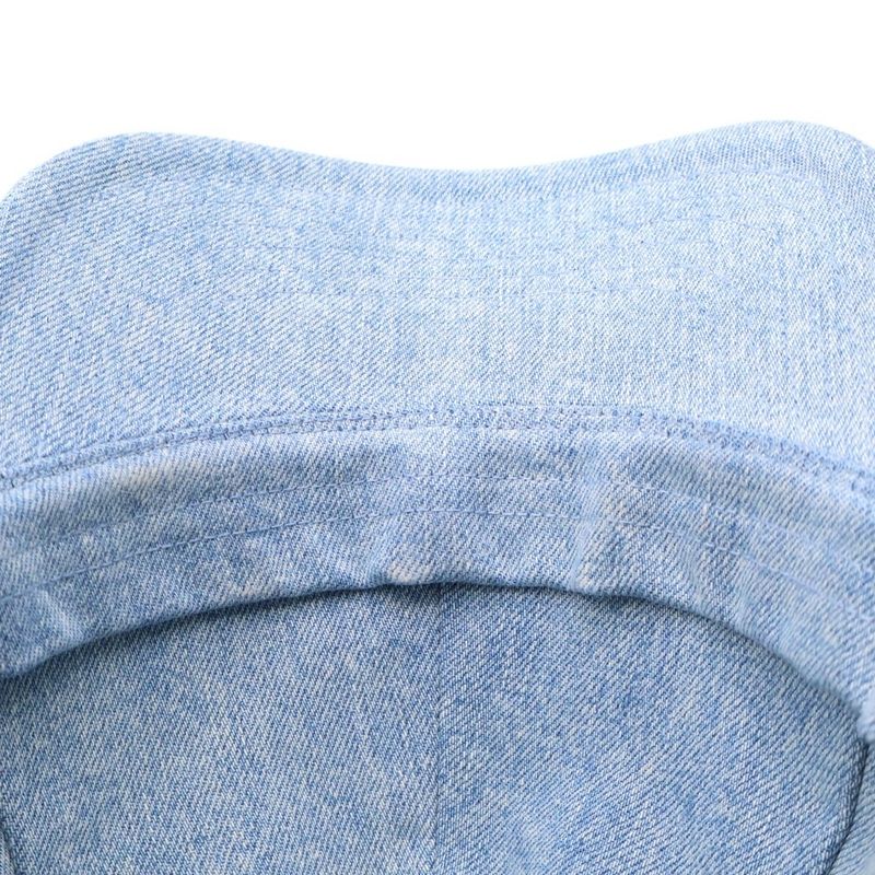 Celine Logo Embroidered Denim Baseball Cap Hat Indigo Aa0890d93