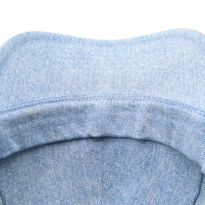 Celine Logo Embroidered Denim Baseball Cap Hat Indigo Aa0890d93