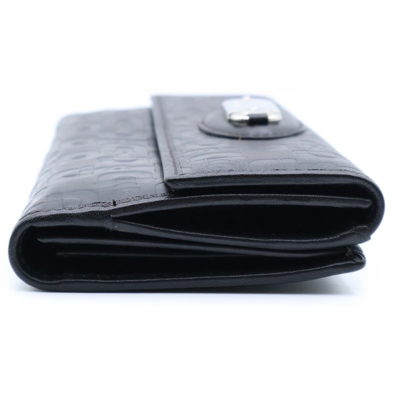 Gucci GG Leather Wallet GG Allover Pattern Long Wallet Black 231841