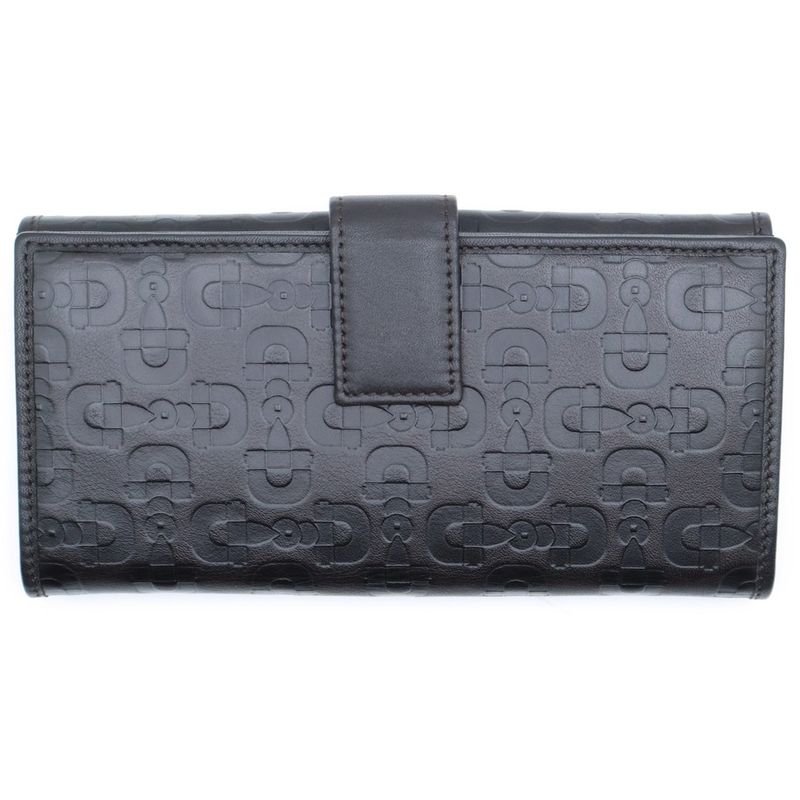 Gucci GG Leather Wallet GG Allover Pattern Long Wallet Black 231841