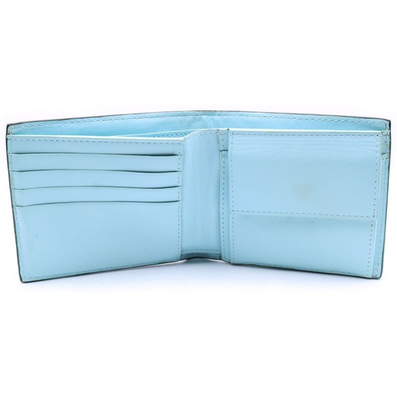 Bottega Veneta Intrecciato Fold Wallet Compact Wallet With Card Case Dark Green