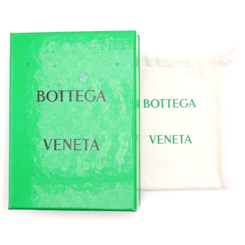 Bottega Veneta Intrecciato Fold Wallet Compact Wallet With Card Case Dark Green