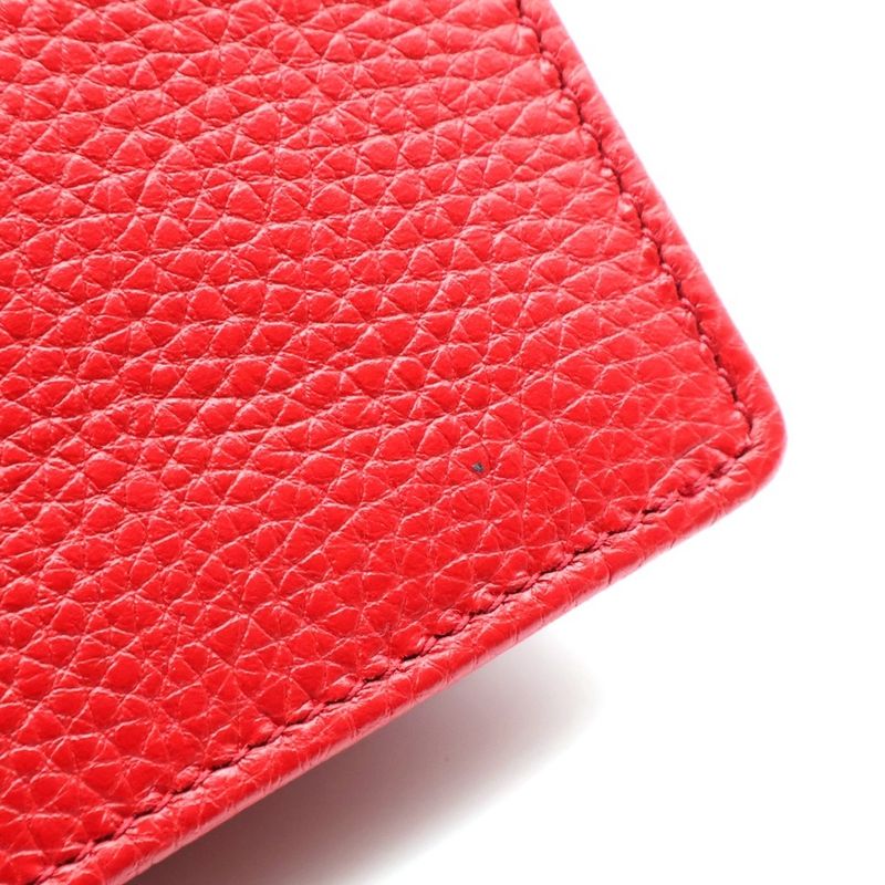 Gucci Soho Series Chain Wallet Shoulder Bag Red Leather 598211 Gold Hardware