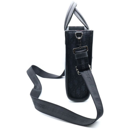 DIOR Safari North South 2 Way Handbag Shoulder Bag Navy