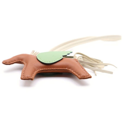 Hermes Pegasus Charm PM Leather Strap Brown/green Stamped B