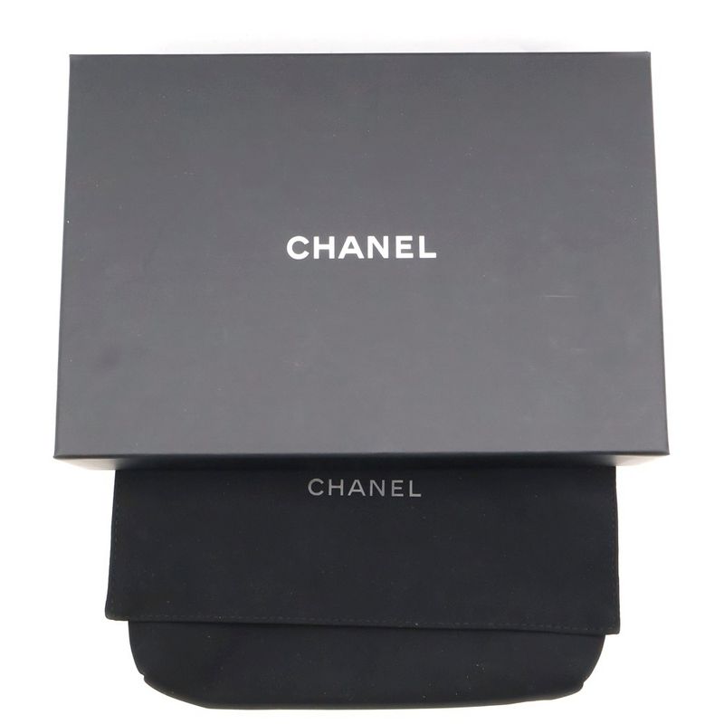 Chanel Matelasse Chain Wallet In Black Caviar Skin Gold Hardware Ap0250 Plated
