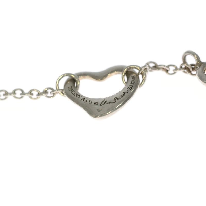 Tiffany & Co (tiffany & Co) Open Heart 5P Bracelet 925 Silver 4.2g