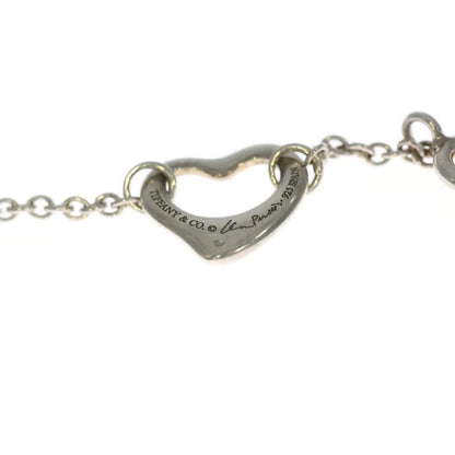 Tiffany & Co (tiffany & Co) Open Heart 5P Bracelet 925 Silver 4.2g