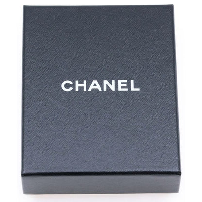 Chanel Coco Mark Chain Necklace Pendant Silver Ivory