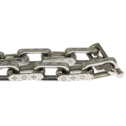 Louis Vuitton Collier Necklace Chain Monogram Necklace Silver M00307