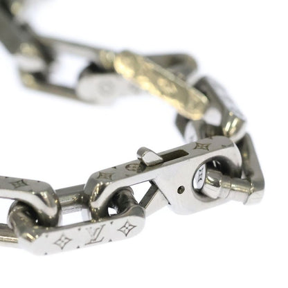 Louis Vuitton Collier Necklace Chain Monogram Necklace Silver M00307