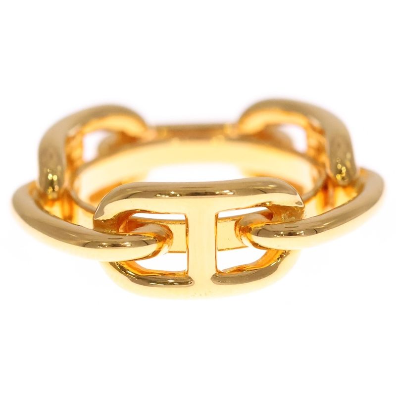 Hermes Chaine D'ancre Scarf Ring Legato GP Gold