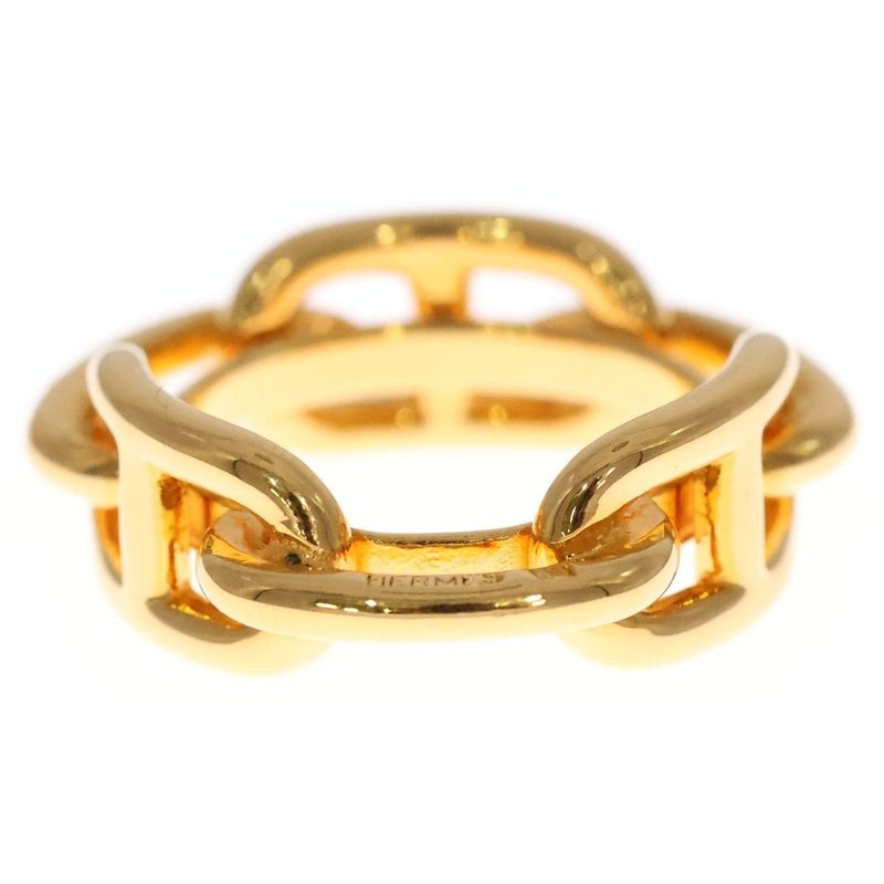 Hermes Chaine D'ancre Scarf Ring Legato GP Gold
