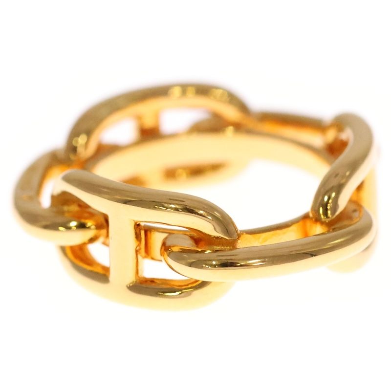 Hermes Chaine D'ancre Scarf Ring Legato GP Gold