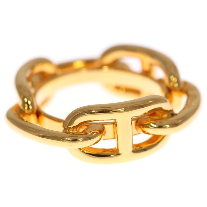 Hermes Chaine D'ancre Scarf Ring Legato GP Gold