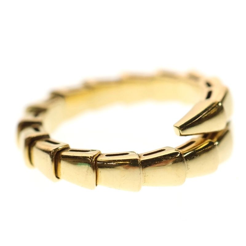 Bvlgari Serpenti Viper Ring 18K Yellow Gold Yellow Gold Size 10