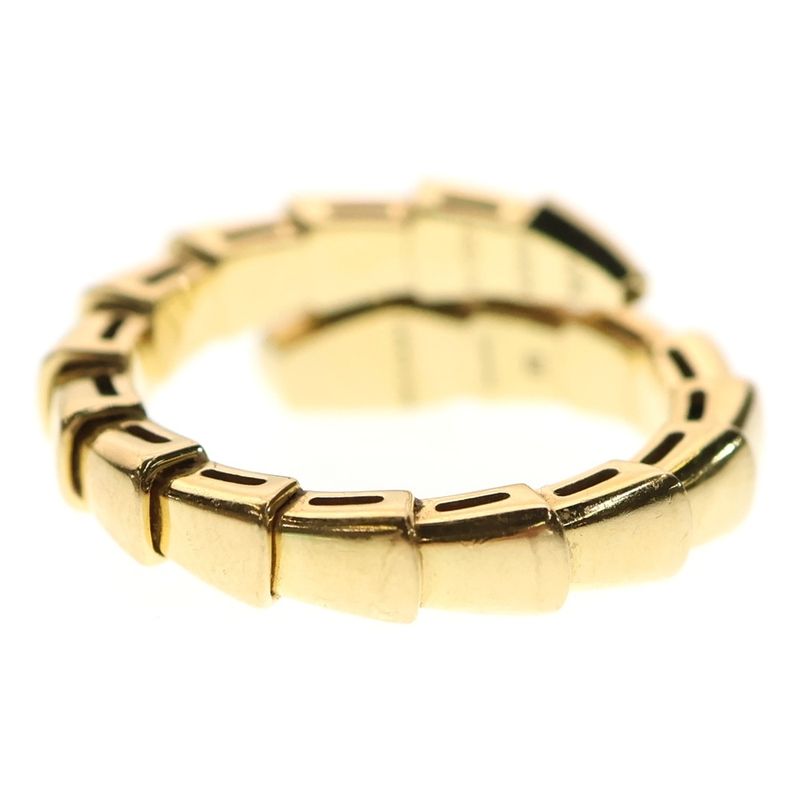 Bvlgari Serpenti Viper Ring 18K Yellow Gold Yellow Gold Size 10
