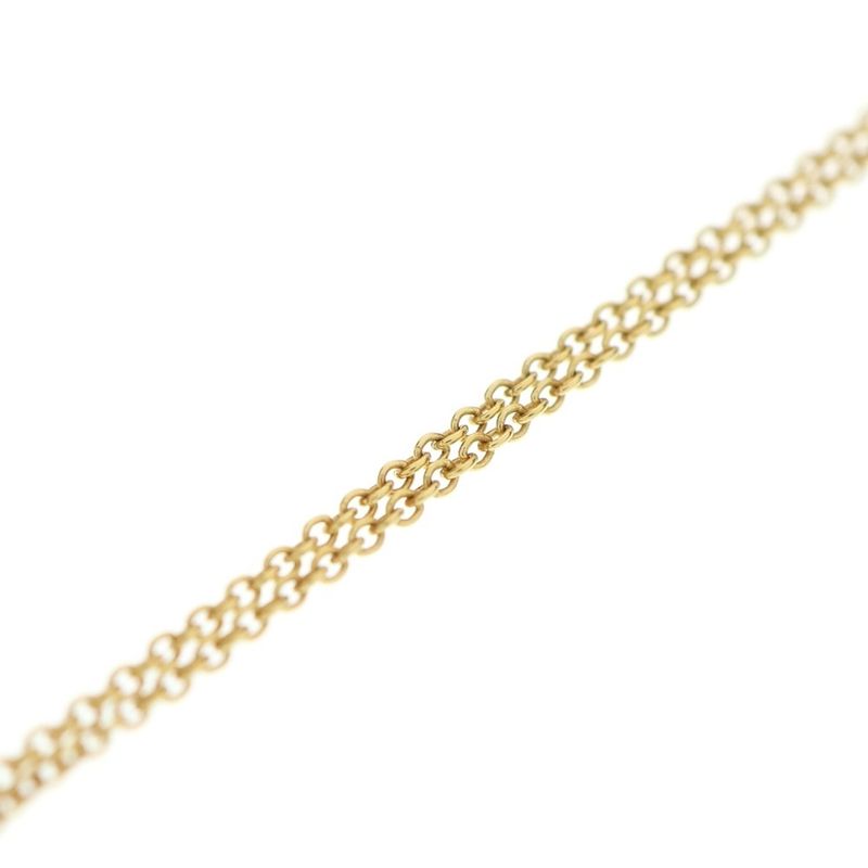 Tiffany & Co Notes Heart Necklace Yellow Gold 18K Jewelry