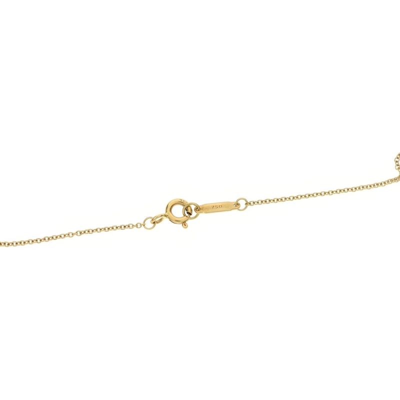 Tiffany & Co Notes Heart Necklace Yellow Gold 18K Jewelry