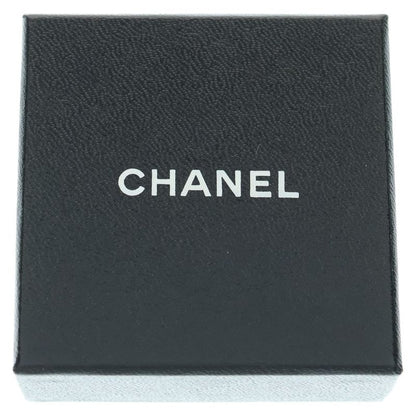 Chanel Coco Mark Pearl Earring Gold Hardware White X Brown GP 97A