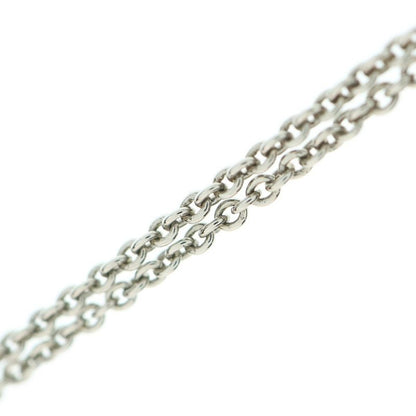 Louis Vuitton Escential V Logo Pendant Chain Necklace Silver M63197