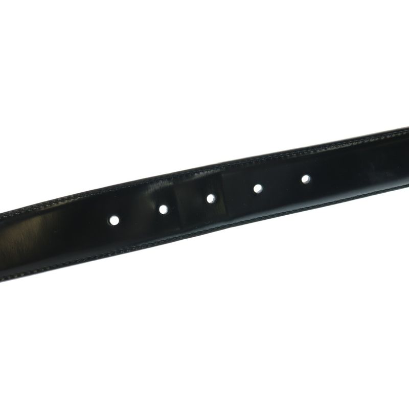 Gucci Sherry Line Web Trim Leather Belt Black 495125