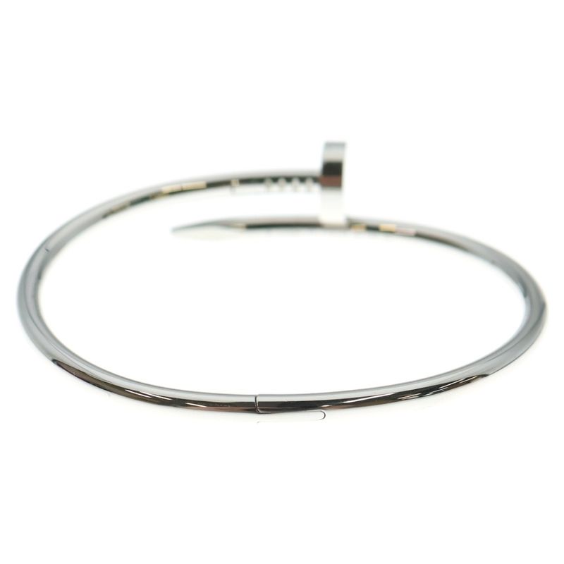 Cartier Juste Un Clou Bracelet White Gold Au750 WG #17 Jewelry