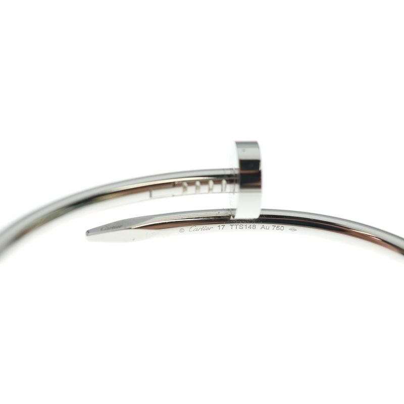 Cartier Juste Un Clou Bracelet White Gold Au750 WG #17 Jewelry