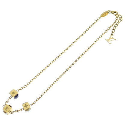 Louis Vuitton Collier Gamble Necklace Pendant Chain Gold GP M65096