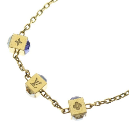 Louis Vuitton Collier Gamble Necklace Pendant Chain Gold GP M65096