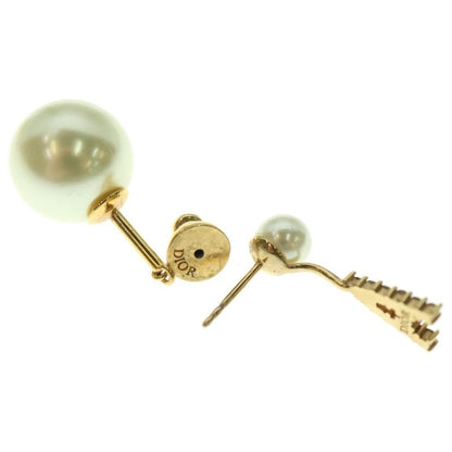 Christian Dior CD Logo Tribal Faux Pearl Star Earrings Ear Accessories Ivory