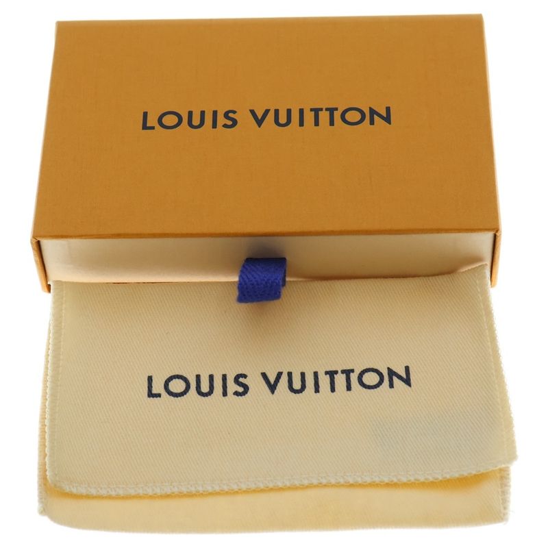 Louis Vuitton Monogram Eclipse Dragonne Key Case Key Ring Key Holder Black