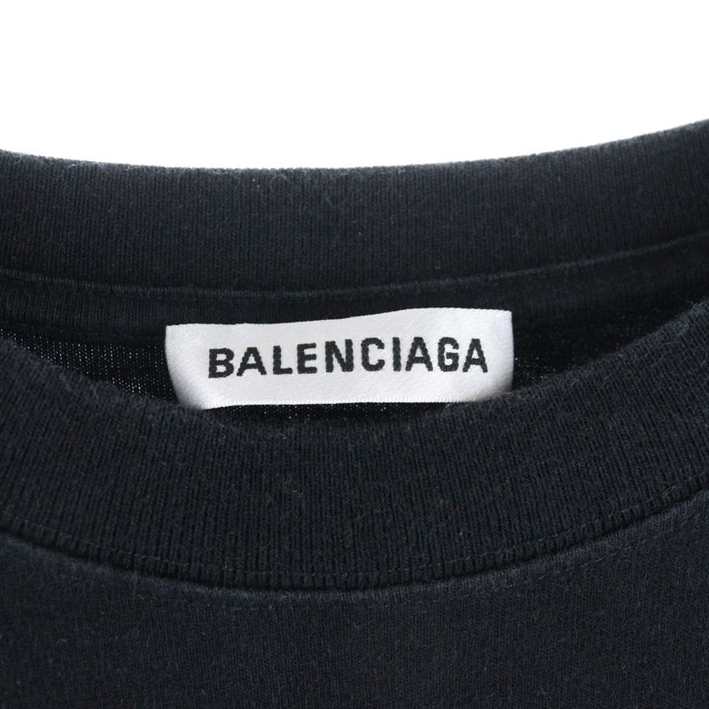 Balenciaga 20SS Copywrite Logo Crew Neck Short Sleeve T-shirt Cut And Sewn