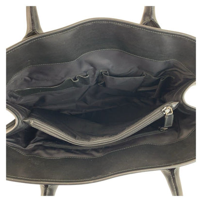 Gucci Sherry Line Black Silver Hardware Nylon/leather 246410 Business Bag