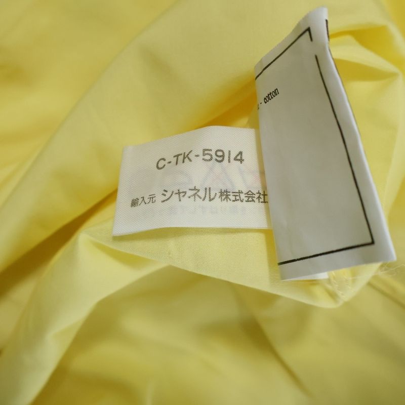 Chanel Coco Mark Button Cotton Double Breasted Pullover Long Sleeve Shirt