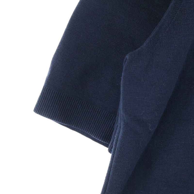 Gucci 24AW Intarsia Silk Cotton Logo Embroidery T-shirt Cut And Sewn Black