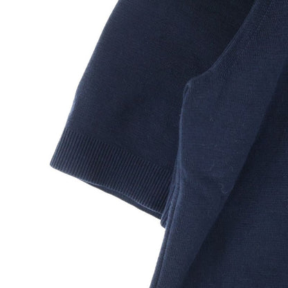 Gucci 24AW Intarsia Silk Cotton Logo Embroidery T-shirt Cut And Sewn Black