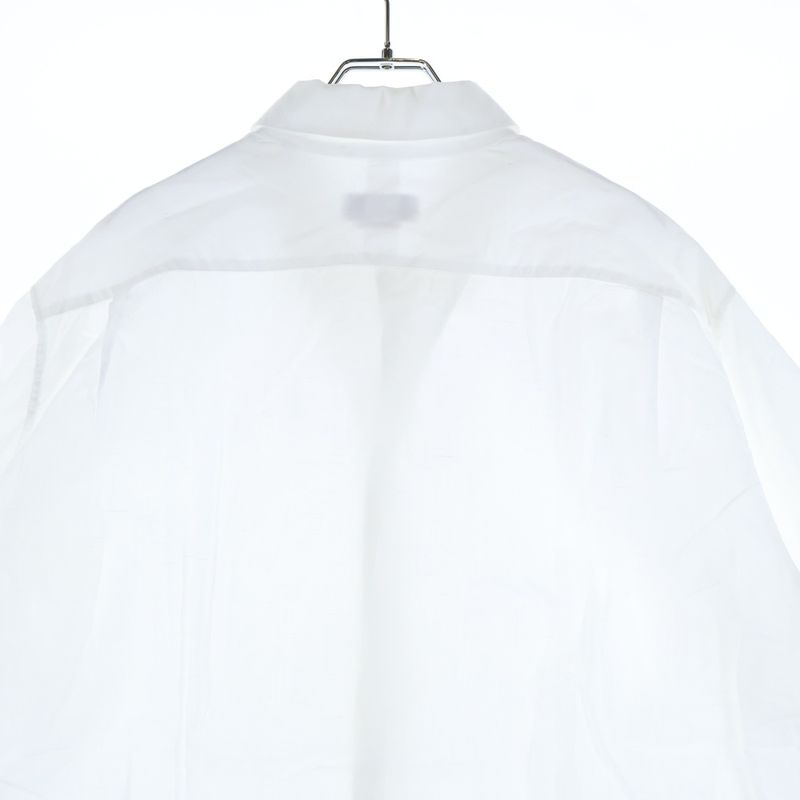 Hermes Oversized Short-sleeved Shirt With Serie Buttons White