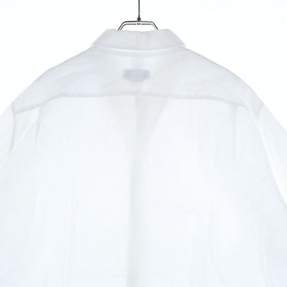 Hermes Oversized Short-sleeved Shirt With Serie Buttons White