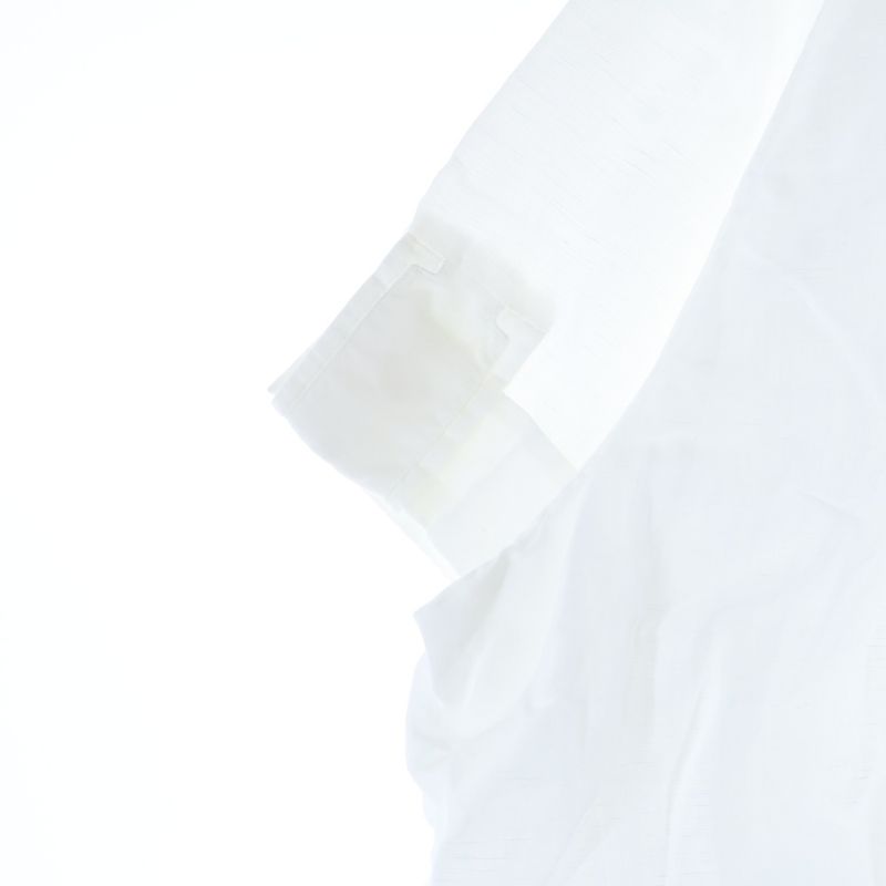 Hermes Oversized Short-sleeved Shirt With Serie Buttons White